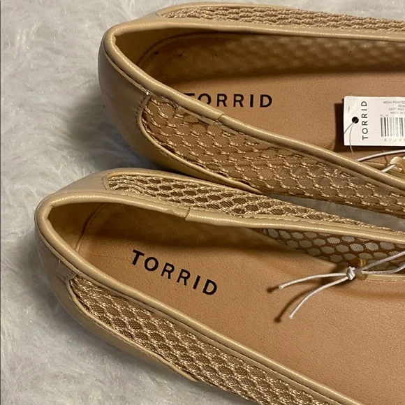 NWT Torrid Tan Mesh Loafers 11 wide - Picture 4 of 5
